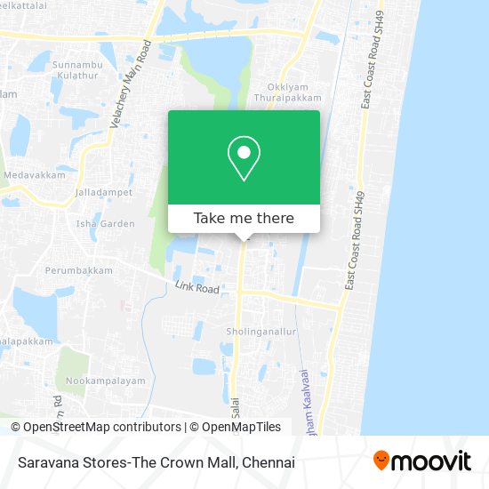 Saravana Stores-The  Crown Mall map