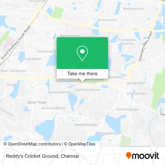 Reddy's cricket ground map