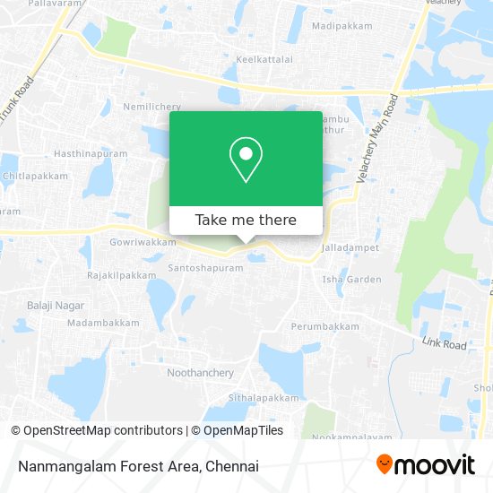 Nanmangalam Forest Area map