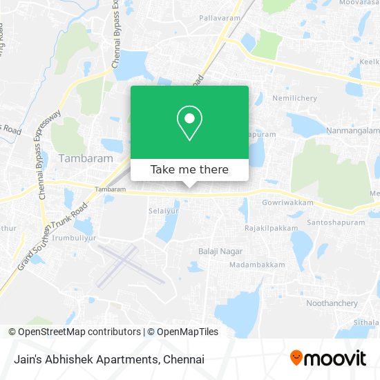 Jain's Abhishek Apartments map