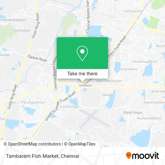 Tambaram Fish Market map