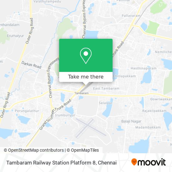 Tambaram Railway Station Platform 8 map