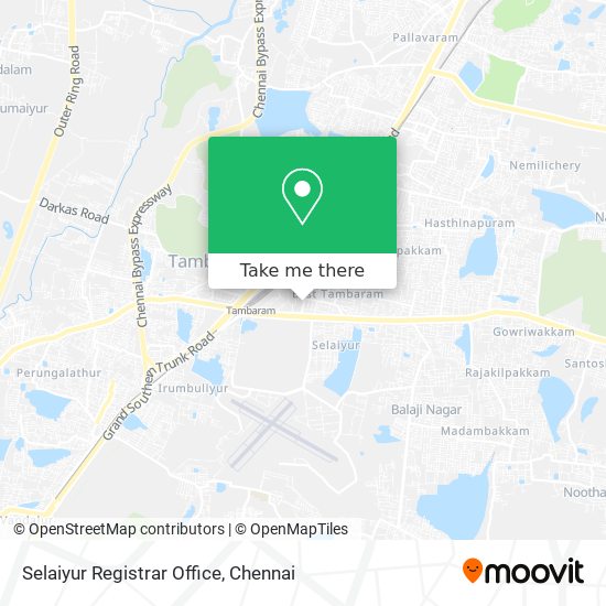 Selaiyur Registrar Office map