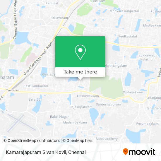 Kamarajapuram Sivan Kovil map