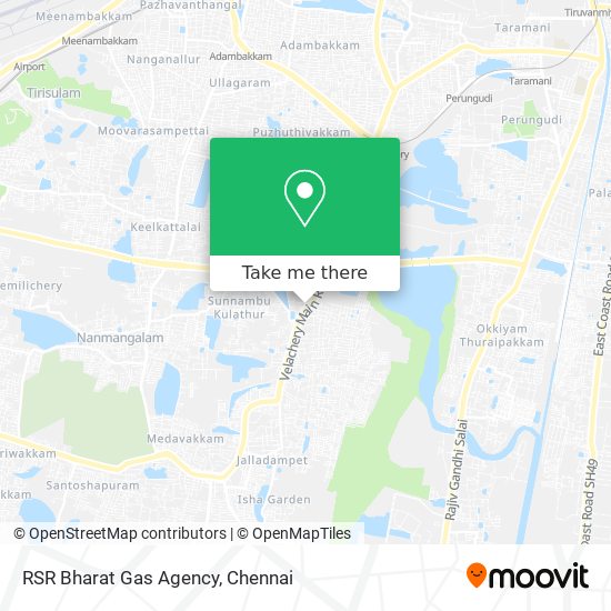 RSR Bharat Gas Agency map