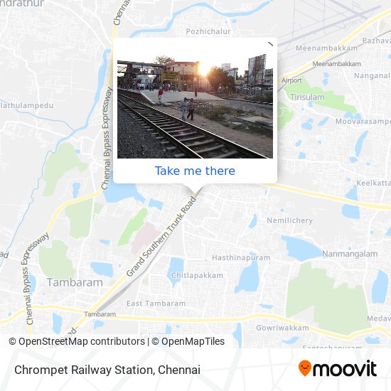 Chrompet Railway Station map