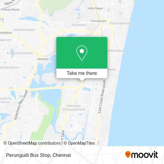 Perungudi Bus Stop map