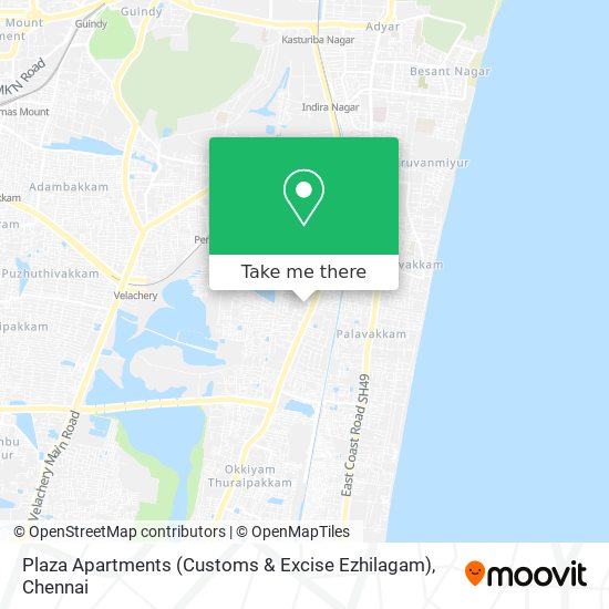 Plaza Apartments (Customs & Excise Ezhilagam) map