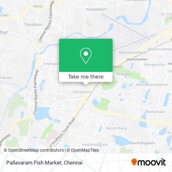 Pallavaram Fish Market map