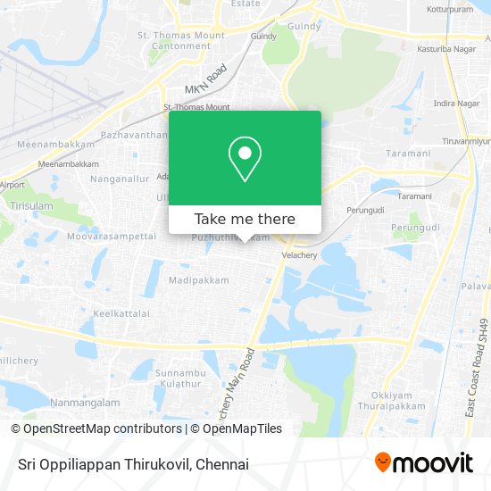 Sri Oppiliappan Thirukovil map