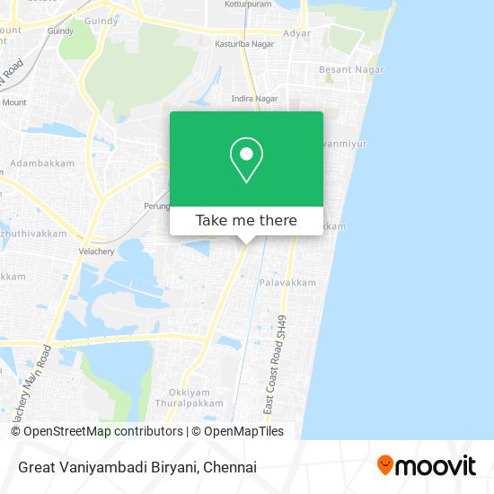 Great Vaniyambadi Biryani map