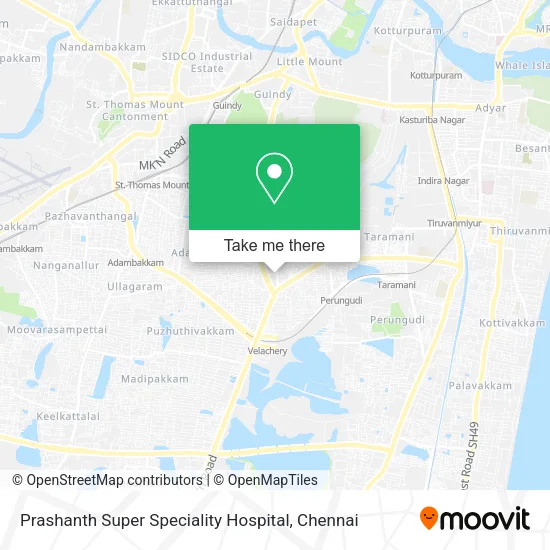 Prashanth Super Speciality Hospital map