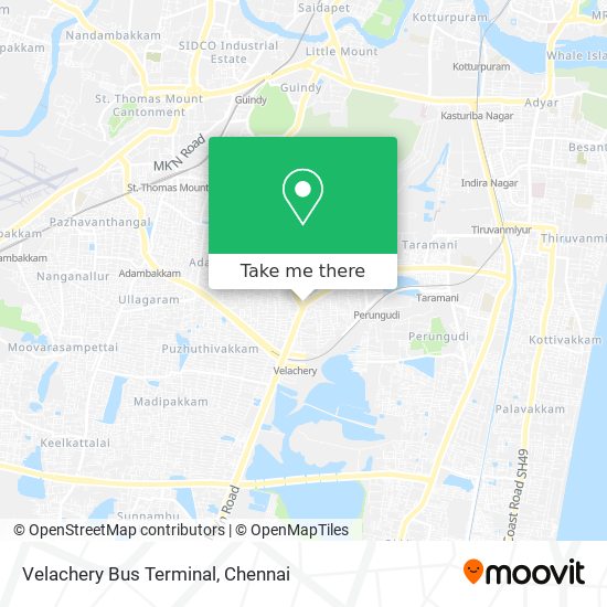 Velachery Bus Terminal map