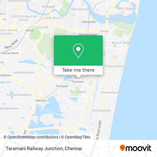 Taramani Railway Junction map
