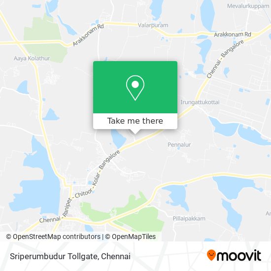 Sriperumbudur Tollgate map