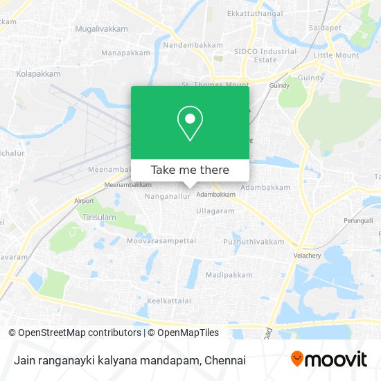 Jain ranganayki kalyana mandapam map