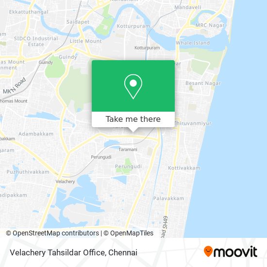 Velachery Tahsildar Office map