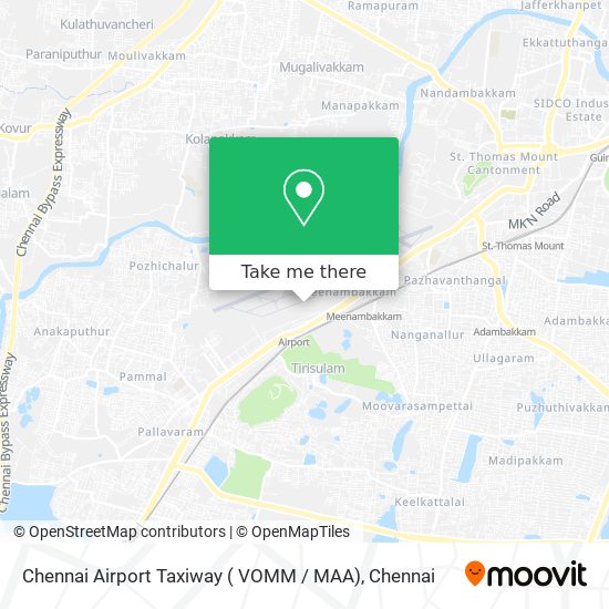 Chennai Airport Taxiway ( VOMM / MAA) map