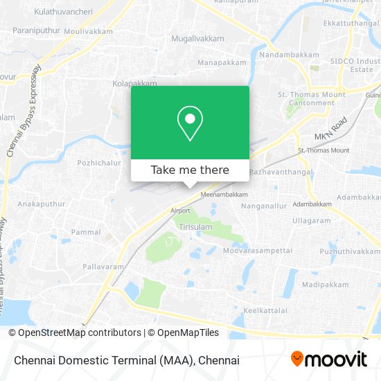 Chennai Domestic Terminal (MAA) map