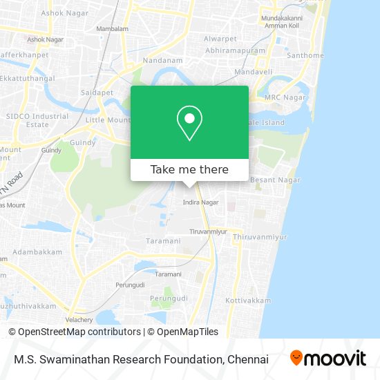 M.S. Swaminathan Research Foundation map