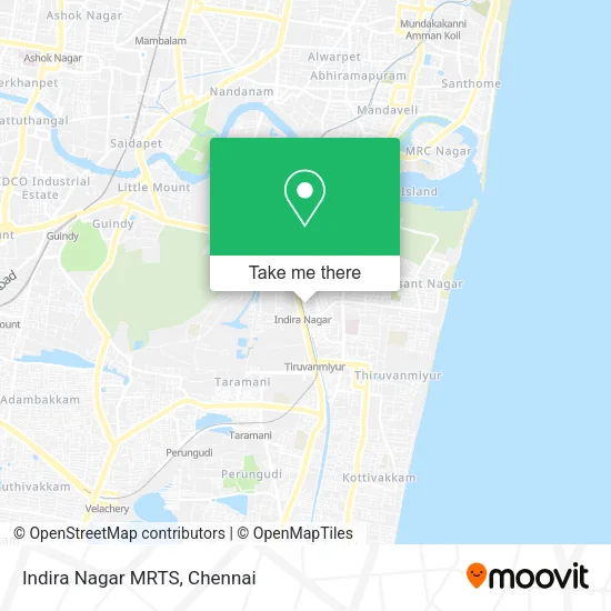 Indira Nagar MRTS map