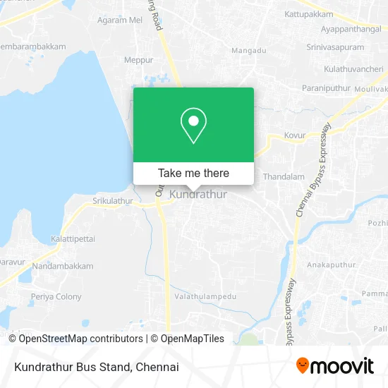 Kundrathur Bus Stand map