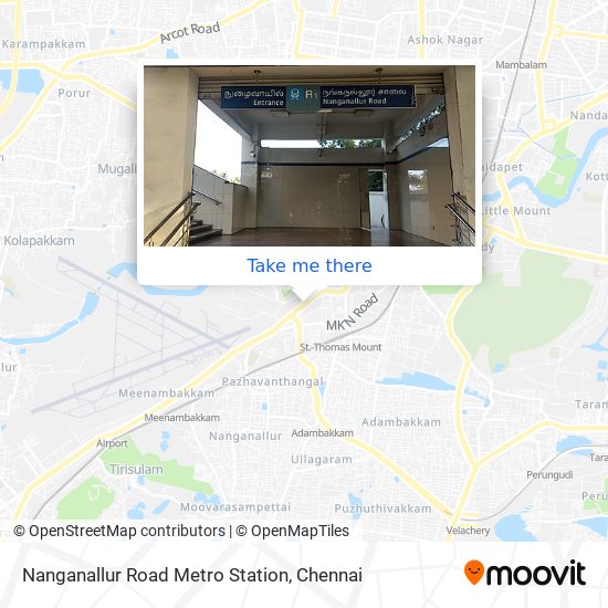 Nanganallur Road Metro Station map