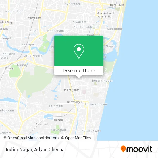 Indira Nagar Adyar Map How To Get To Indira Nagar, Adyar In Mylapore Tiruvallikk By Bus, Train Or  Metro?