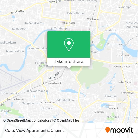 Colts View Apartments map