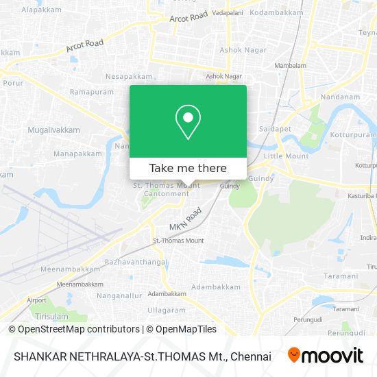 SHANKAR NETHRALAYA-St.THOMAS Mt. map