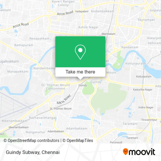 Guindy Subway map