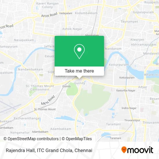 Rajendra Hall, ITC Grand Chola map