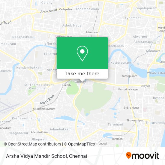 Arsha Vidya Mandir School map