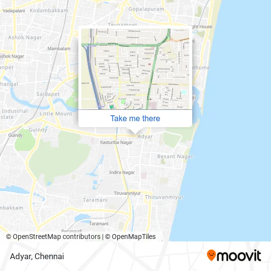 Indira Nagar Adyar Map How To Get To Adyar In Mylapore Tiruvallikk By Bus, Metro Or Train?