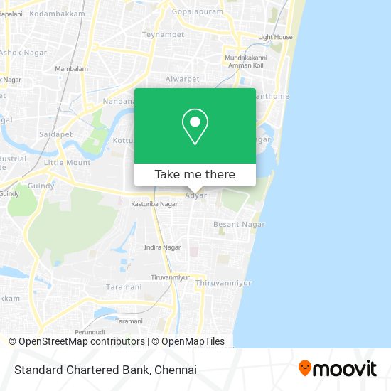 Standard Chartered Bank map