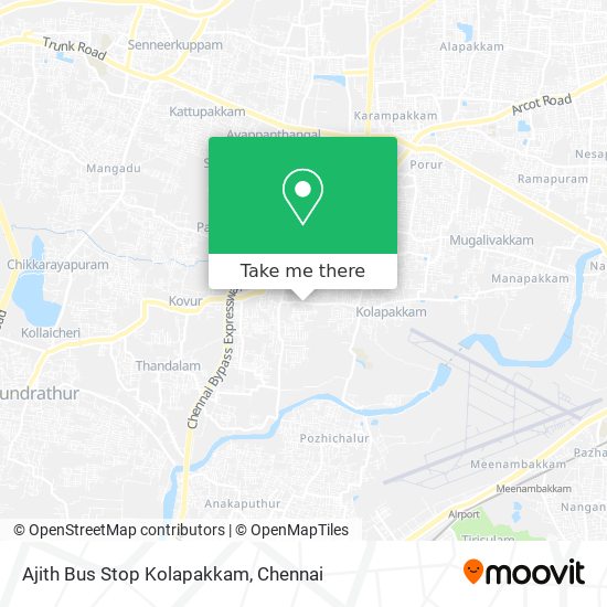 Ajith Bus Stop Kolapakkam map