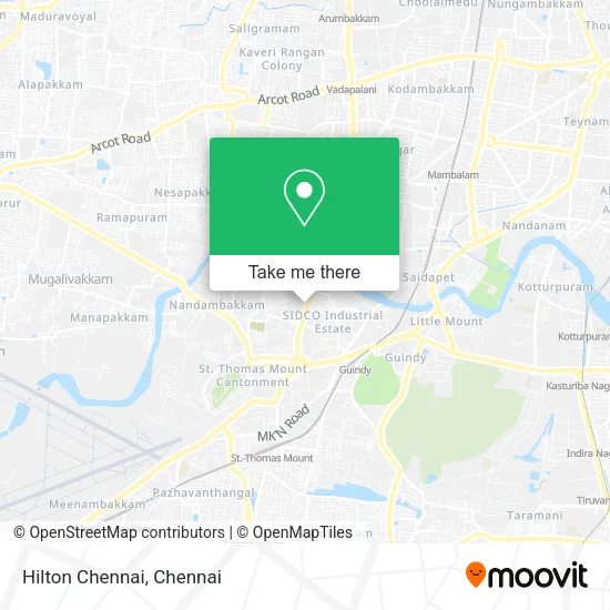 Hilton Chennai map