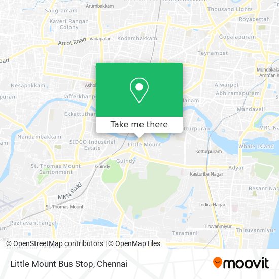 Little Mount Bus Stop map