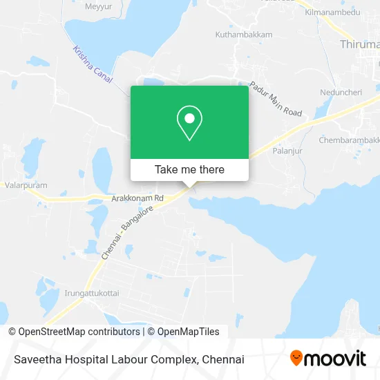 Saveetha Hospital Labour Complex map