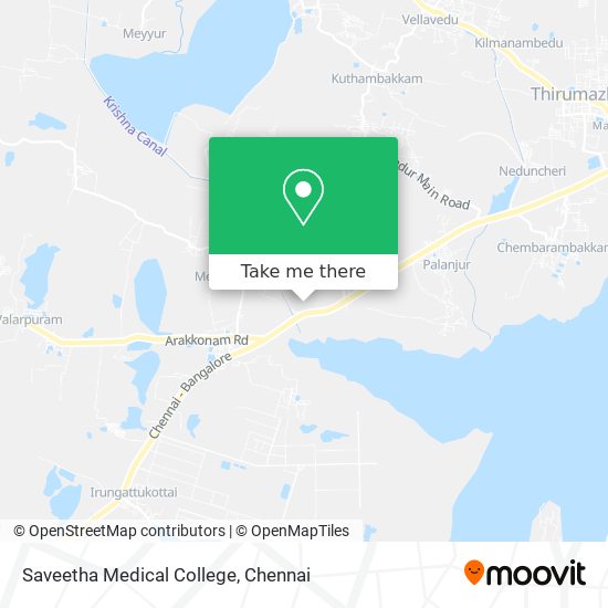 Saveetha Medical College map