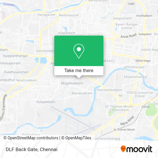Dlf Back Gate map