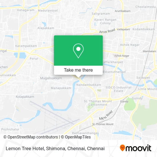 Lemon Tree Hotel, Shimona, Chennai map