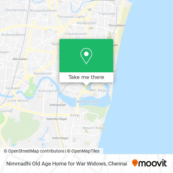 Nimmadhi Old Age Home for War Widows map