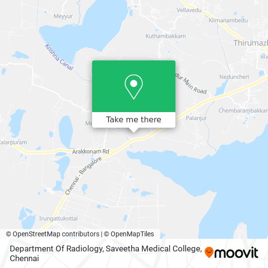 Department Of Radiology, Saveetha Medical College map