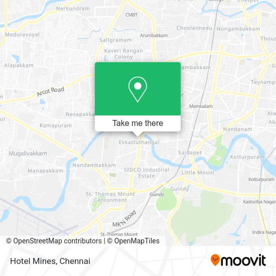 Hotel Mines map