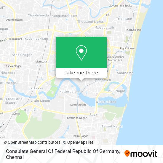 Consulate General Of Federal Republic Of Germany map