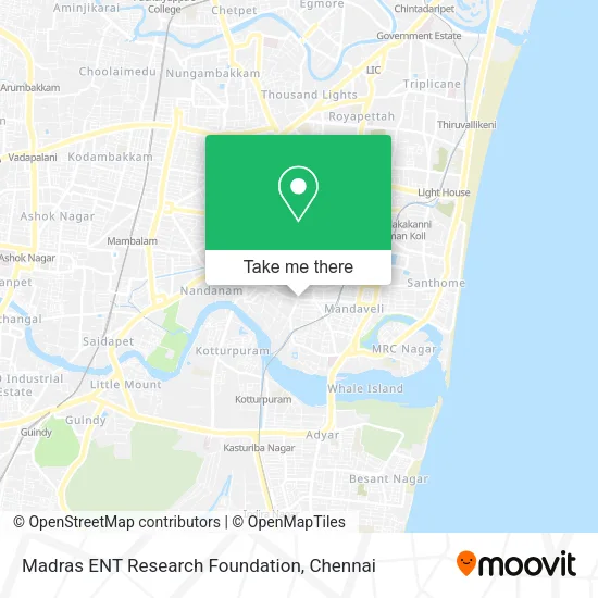 Madras ENT Research Foundation map