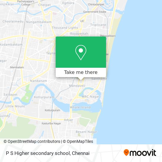 P S Higher secondary school map