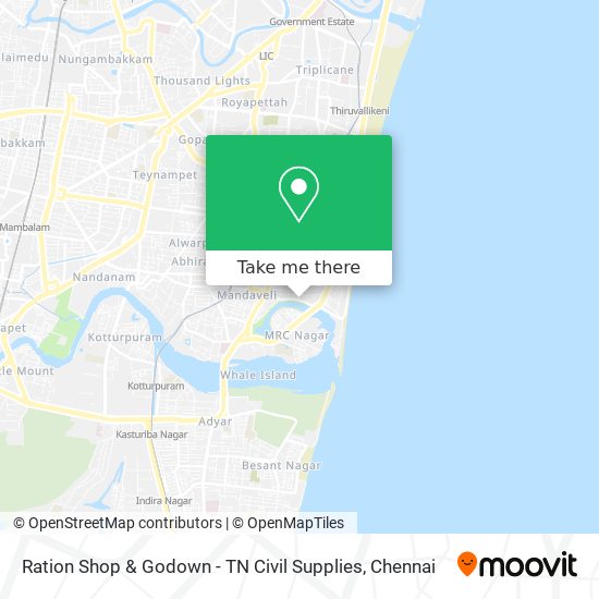 Ration Shop & Godown - TN Civil Supplies map