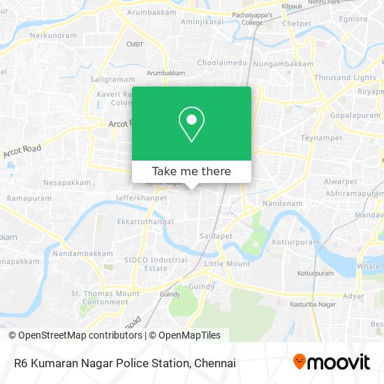 R6 Kumaran Nagar Police Station map